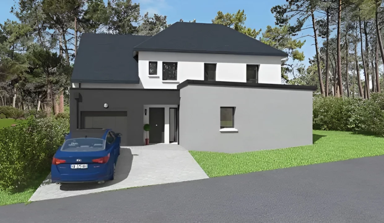 Neology Constructeur De Maison Lamballe Construction Maison A Etage Mixe Toit 4 Pans Et Zinc Pleneuf Val A