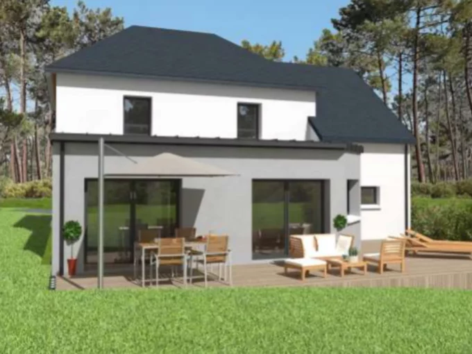 Neology Constructeur De Maison Lamballe Construction Maison A Etage Mixe Toit 4 Pans Et Zinc Pleneuf Val Andr 1