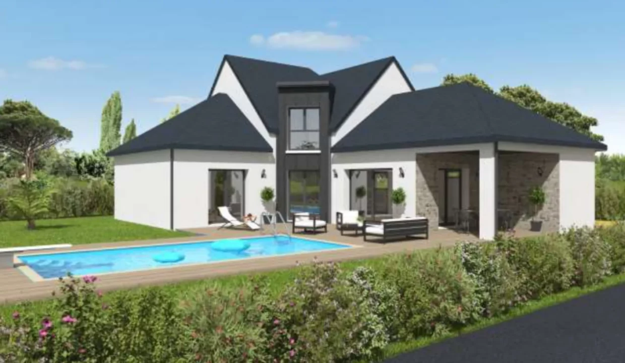 Neology Constructeur De Maison Lamballe Construction Maison Avec Piscine Et Porche Plouezec 1