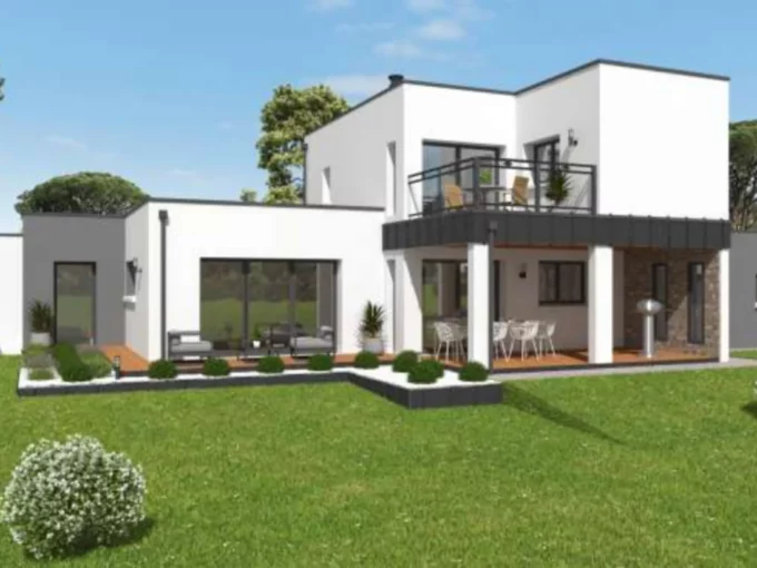 Neology Constructeur De Maison Lamballe Construction Maison Avec Toiture Terrasse Balcon Vu Sur Jardin Binic 1