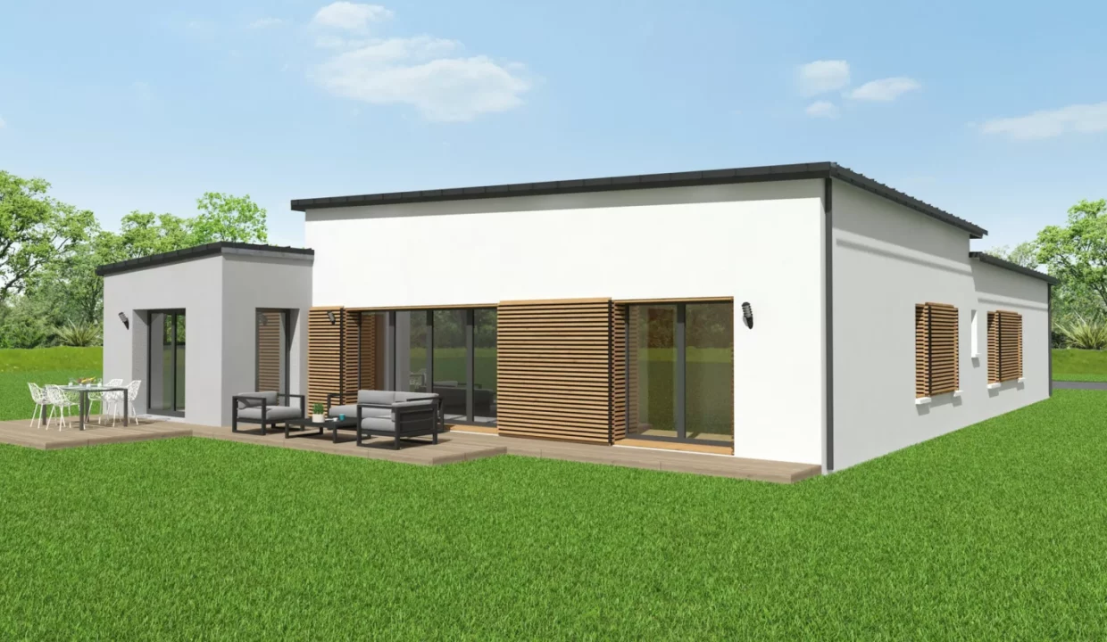 Neology Constructeur De Maison Lamballe Construction Maison Contemporaine De Plain Pied Toit Plat 1