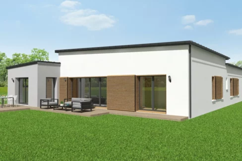 Neology Constructeur De Maison Lamballe Construction Maison Contemporaine De Plain Pied Toit Plat 1