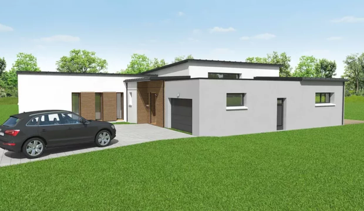 Neology Constructeur De Maison Lamballe Construction Maison Contemporaine De Plain Pied Toit Plat 2