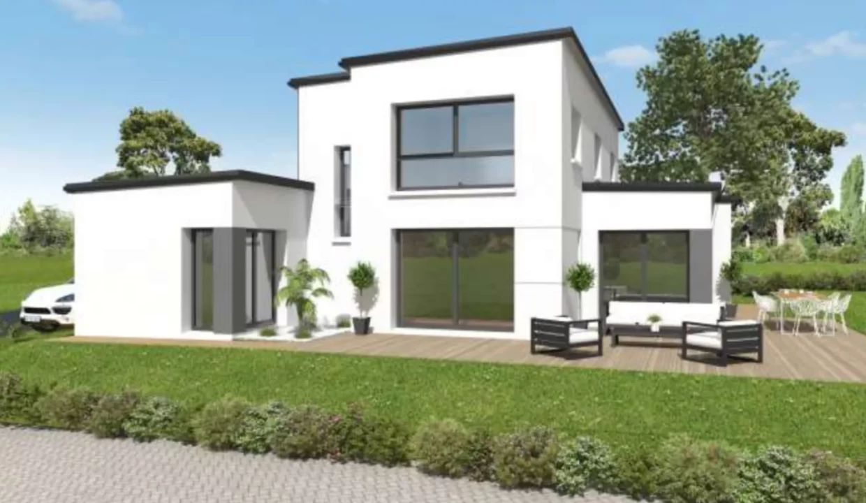 Neology Constructeur De Maison Lamballe Construction Maison Moderne Toiture Monopente Lumiere Naturelle 1