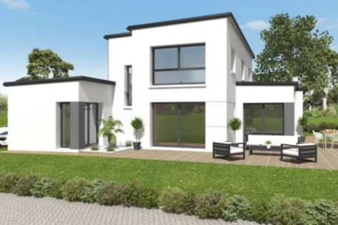Neology Constructeur De Maison Lamballe Construction Maison Moderne Toiture Monopente Lumiere Naturelle 1