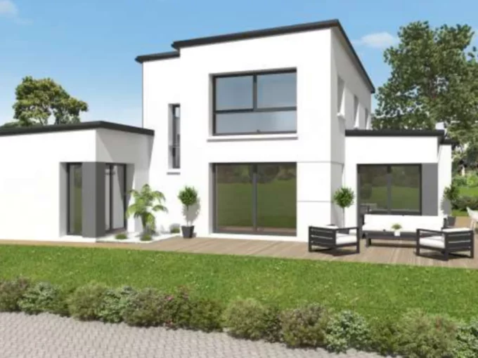 Neology Constructeur De Maison Lamballe Construction Maison Moderne Toiture Monopente Lumiere Naturelle 1