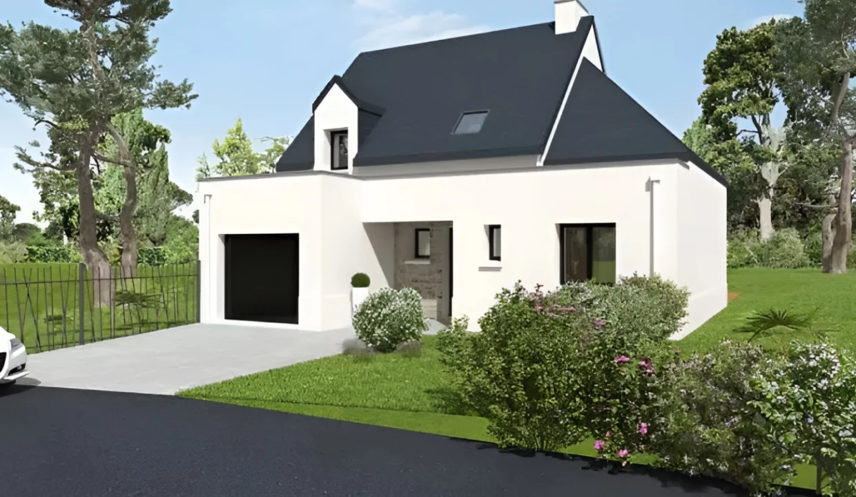 Neology Constructeur De Maison Lamballe Construction Maison Toiture 2pans Jardin Et Terrasse Saint Suliac 1