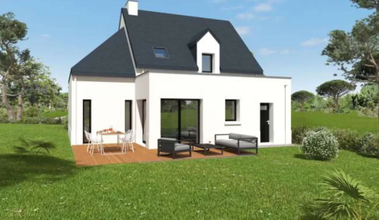Neology Constructeur De Maison Lamballe Construction Maison Toiture 2pans Jardin Et Terrasse Saint Suliac 2