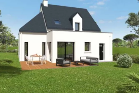Neology Constructeur De Maison Lamballe Construction Maison Toiture 2pans Jardin Et Terrasse Saint Suliac 2