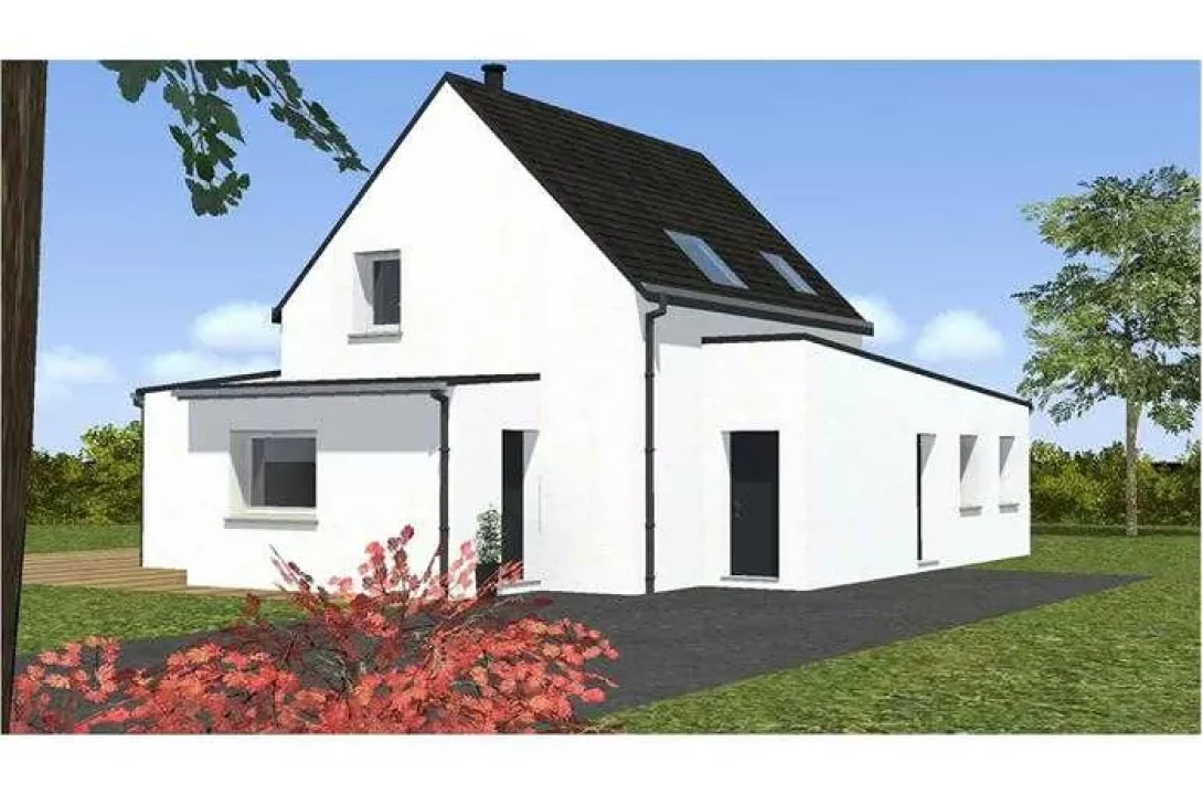 Neology Constructeur De Maison Lamballe Maison Avec Une Architecture Traditionnelle Et De Grandes Ouvertures 1