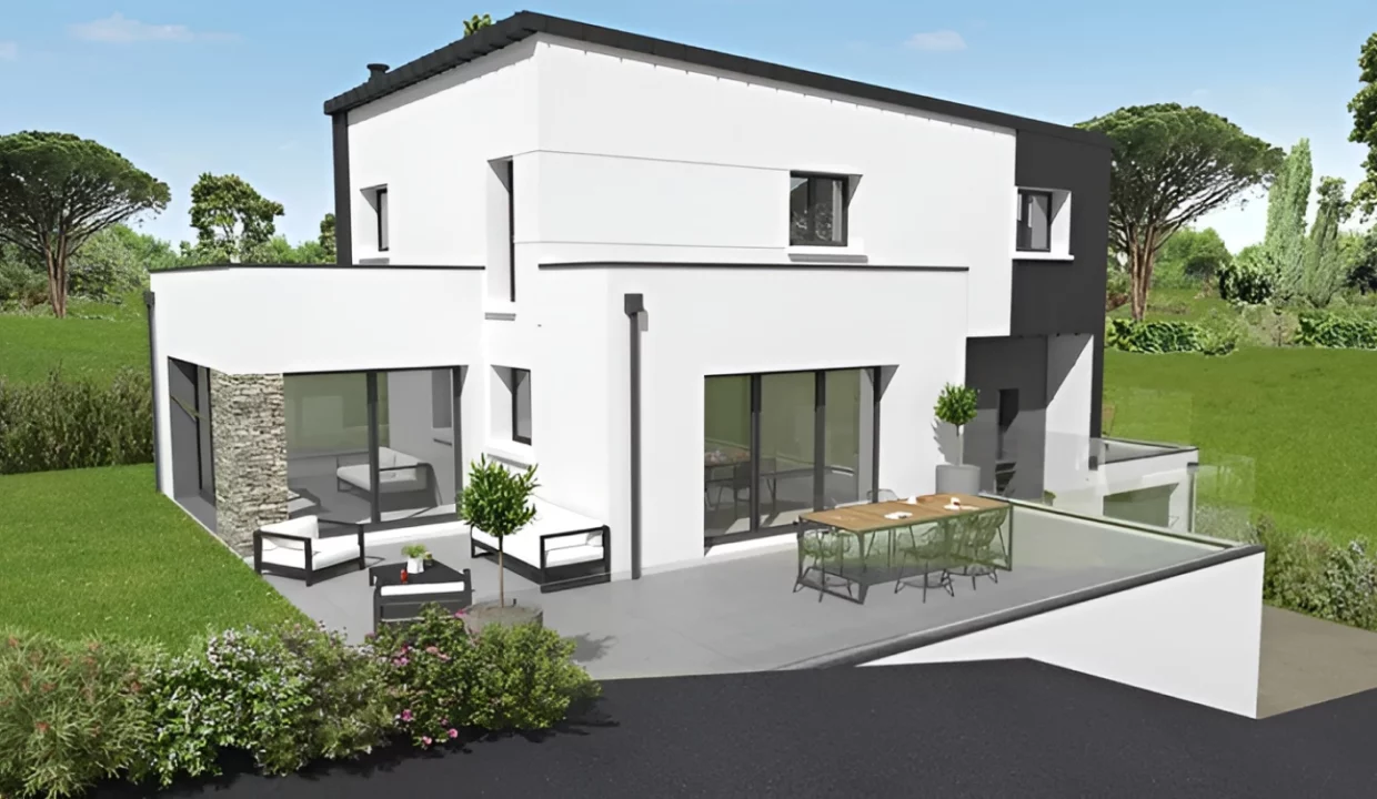 Neology Constructeur De Maison Lamballe Maison Contemporaine Avec Toit Terrasse PLENEUF VAL ANDRE 1