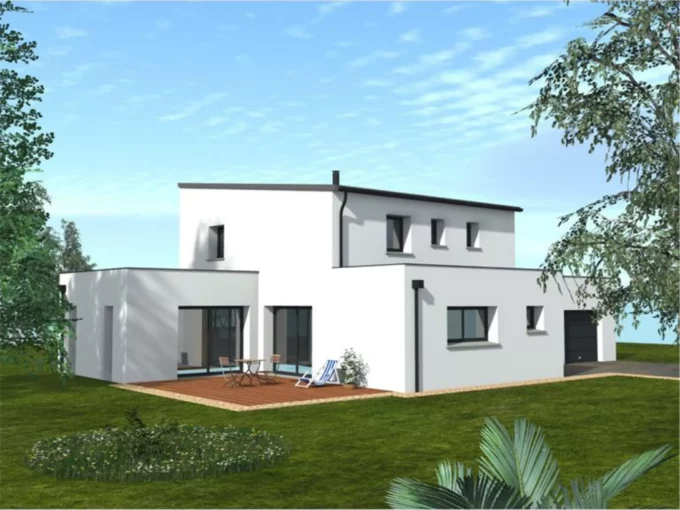 Neology Constructeur De Maison Lamballe Maison D Inspiration Contemporaine Avec Toiture Monopente 1