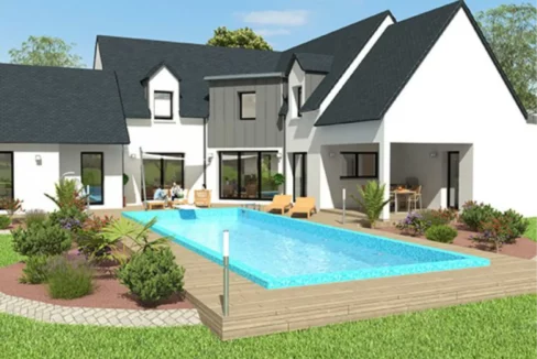 Neology Constructeur De Maison Lamballe Projet Maison Traditionnelle Maison Avec Un Agreable Sejour Spacieux 1