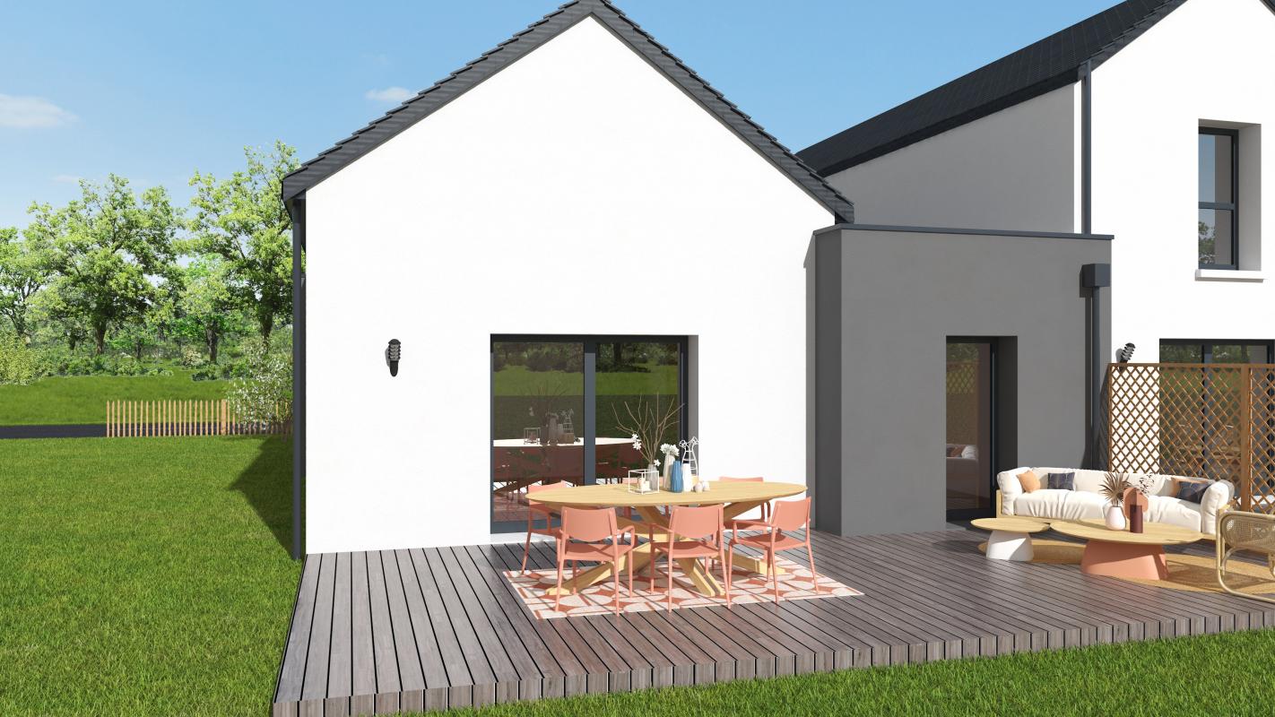 TERRAIN + MAISON PLAIN PIED AVEC GARAGE – 2 chambres – MATIGNON