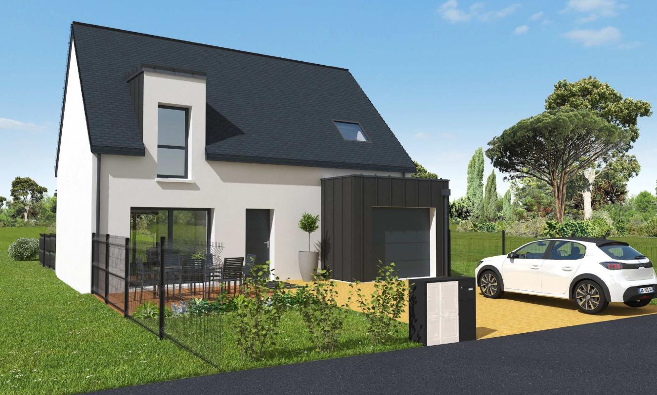 MAISON CONTEMPORAINE ETAGE AVEC GARAGE – 3 chambres – BOBITAL
