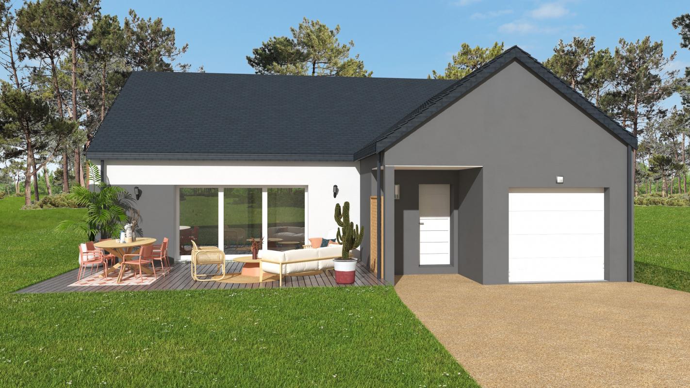 Offre terrain + maison Maison Plain Pied – 3 chambres  dont 1 suite parentale – GUITTE