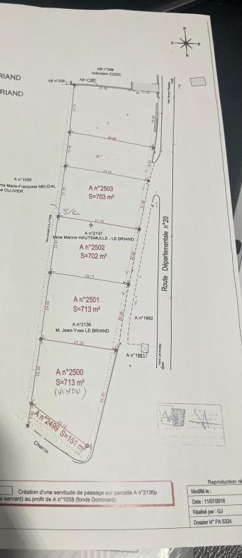 À vendre – Terrain à L’Armor-Pleubian, proche plage