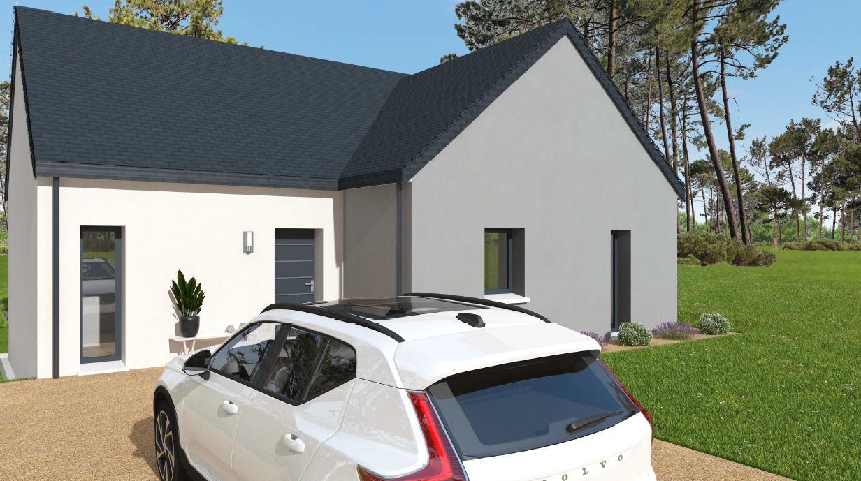 Maison de plain-pied, 2 chambres à TADEN