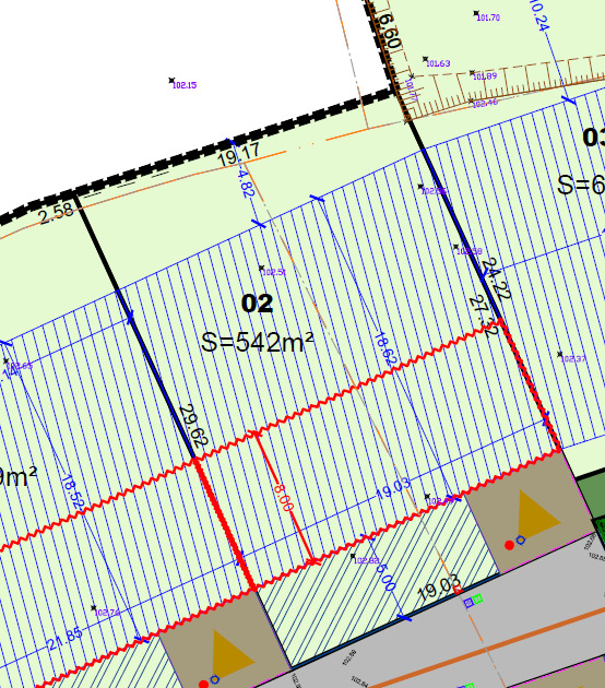 Terrain dans le centre-ville de QUEVERT