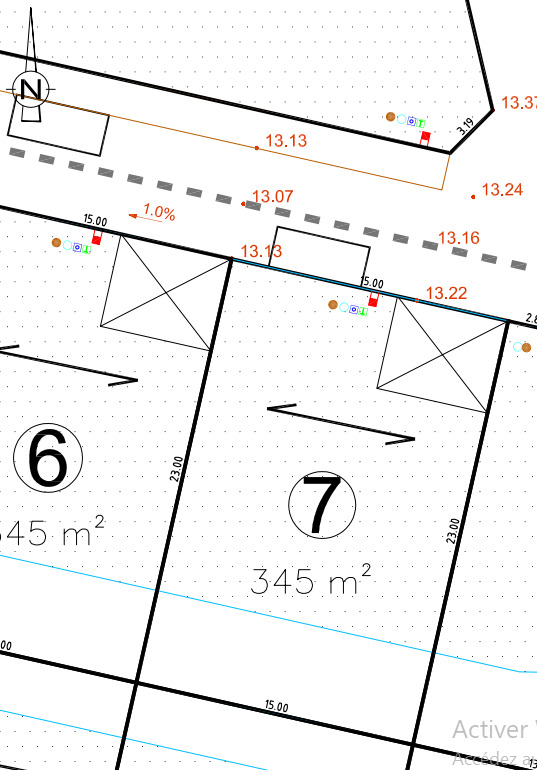 Parcelle de 345m2 avec permis de construire accordé à BEAUSSAIS-SUR-MER