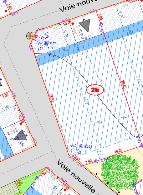 Terrain dans le centre bourg de QUEVERT