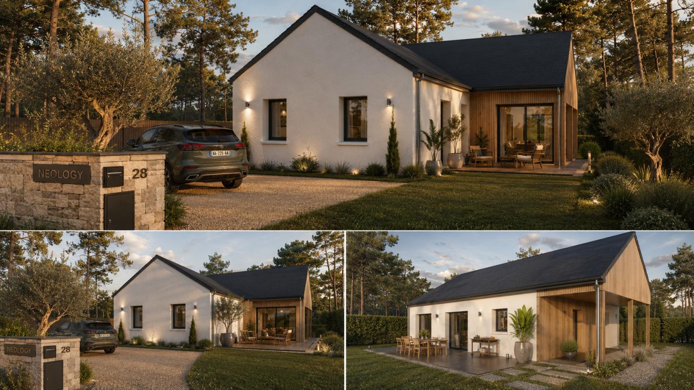 Exclusivité – Maison Plain Pied avec Carport –  3 chambres et garage à TRELIVAN
